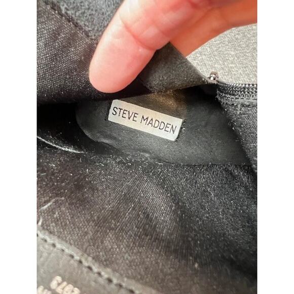 Steve Madden Phillie Block Heel Leather Ankle Boot Women’s Size 9.5 - Picture 8 of 9